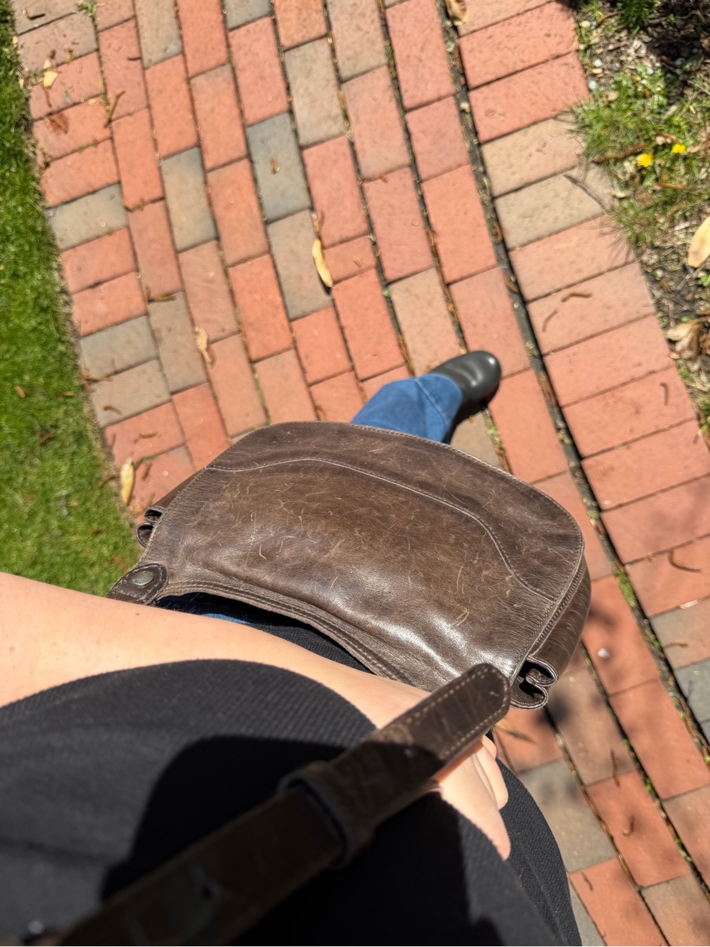 Frye Melissa Saddle Bag Brown Leather Crossbody Shoulder Bag Boho Western - Picture 8 of 15